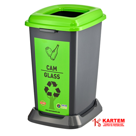 Geri Dönüşüm Kutusu 8 li Set | KAR-092092-01 Cam Atık