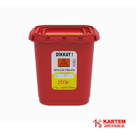 Patolojik Atık Kutusu Köşeli 30 lt | KAR-124kar-124-01 30 lt